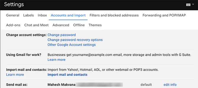 Указать адрес для ответов на письма