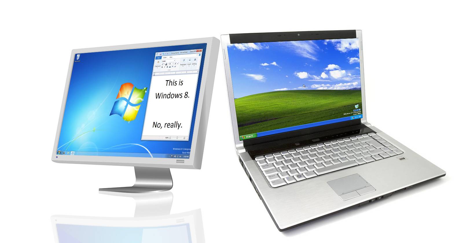 Десктоп Windows 8 с ретро‑оформлением