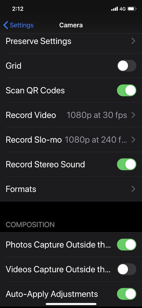 Capturar fuera del encuadre en iPhone 11