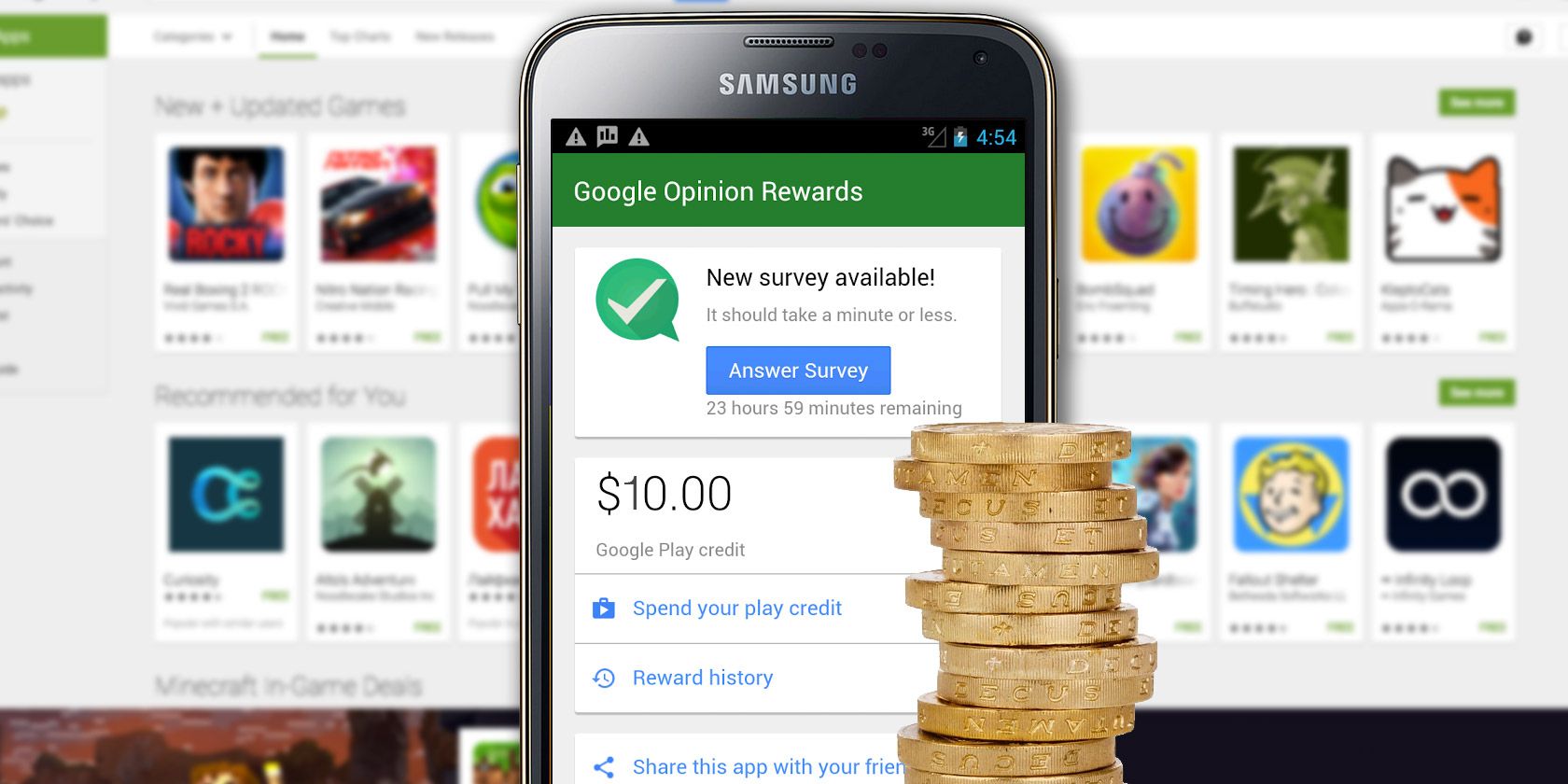 Заработать больше с Google Opinion Rewards
