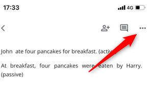 Нажмите кнопку дополнительных опций