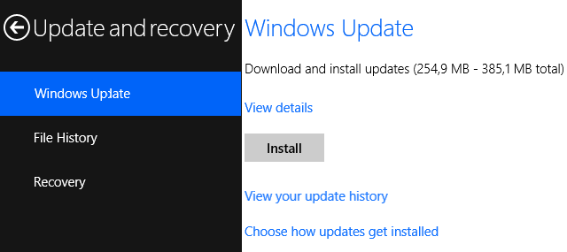 Install Windows Update