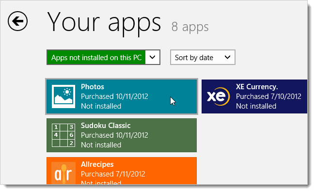 Выбор приложения Фотографии для восстановления