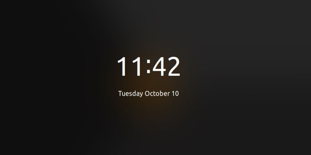 Подтверждение изменений на экране блокировки Ubuntu