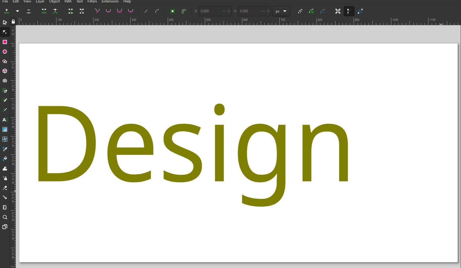 Создание текстового дизайна в Inkscape