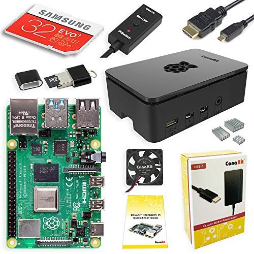 Набор для Raspberry Pi 4 на белом фоне.