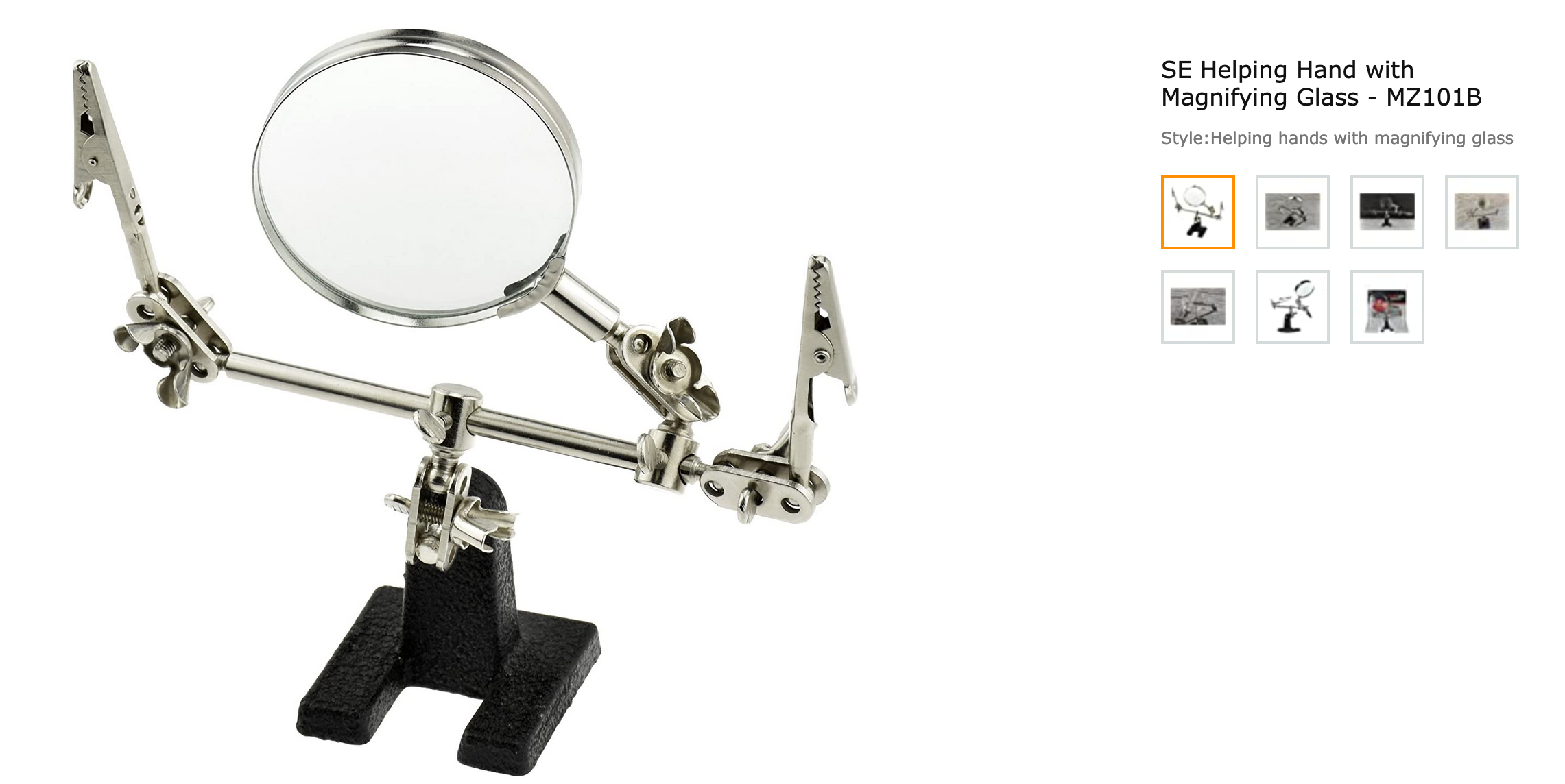 Держатель Helping Hand с зажимами и увеличительным стеклом