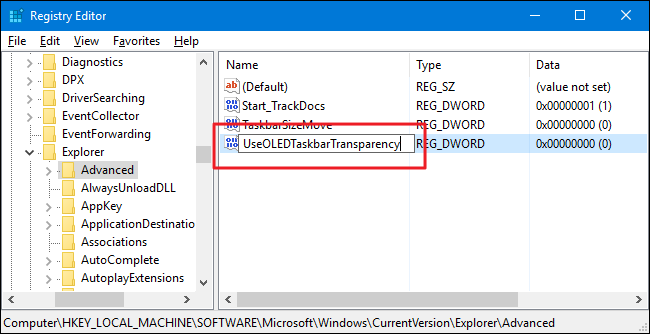 Создание нового DWORD в реестре