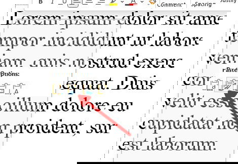 Правый клик в PowerPoint: параметры вставки