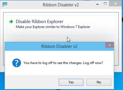 Диалоговое окно: требуется выйти из системы, чтобы увидеть изменения