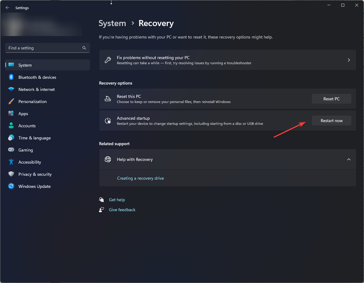 Дополнительный запуск — перезагрузка сейчас