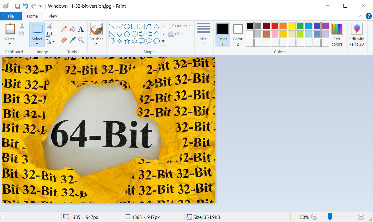 Сохранение в Paint