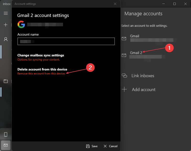 Изображение: удаление аккаунта Yahoo в Почте