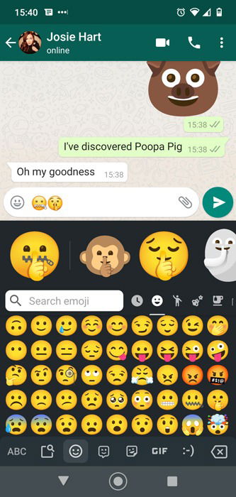 Эмодзи с застегнутыми губами и шёпотом для секретности