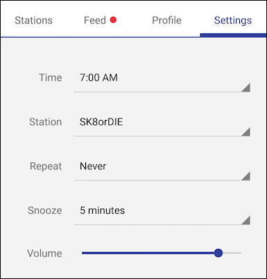 Опция повторения будильника на Android