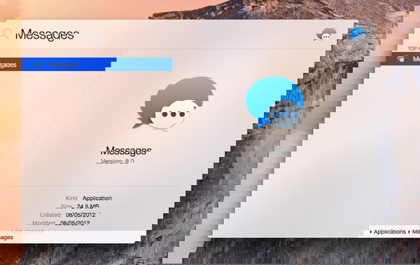 Открытие настроек приложения «Сообщения» на Mac
