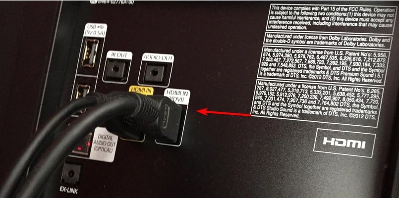 Отключение внешних устройств от Smart TV