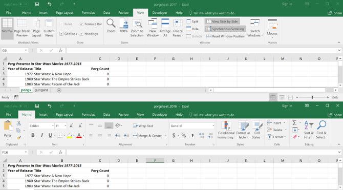 how to compare two excel sheets side by side
