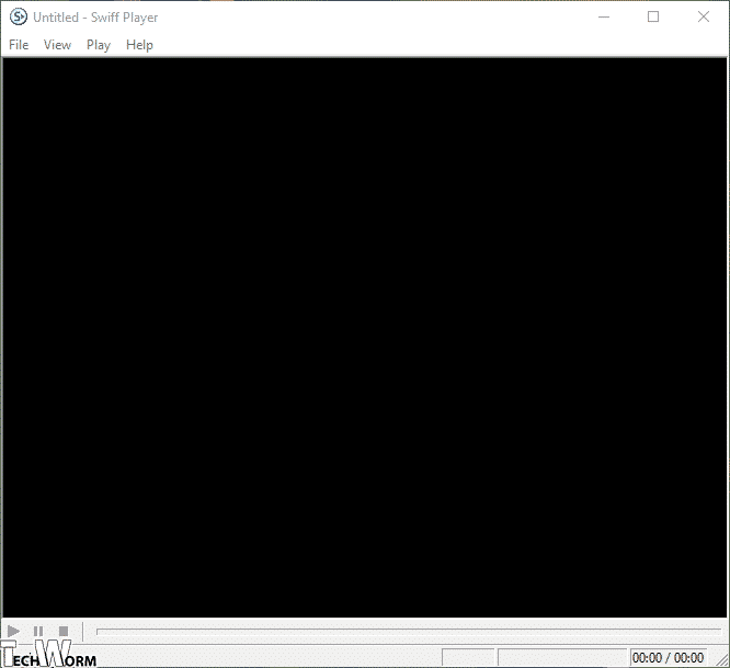 SWIFF Player: окно свойств SWF с информацией о кадрах и требованиях