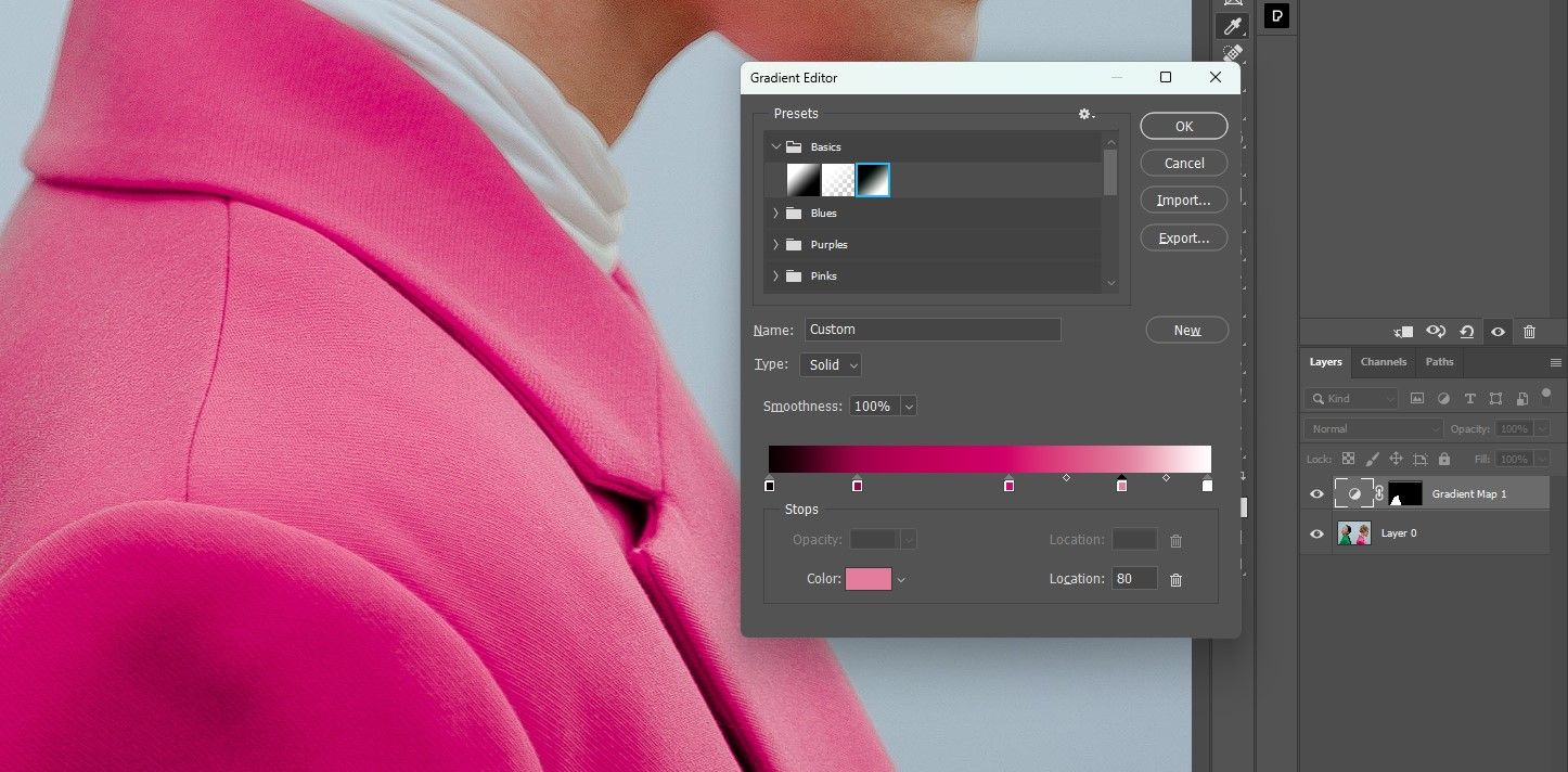 Шаг 9: Завершите набор стопов для градиента