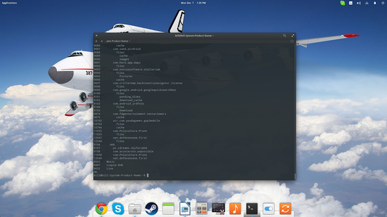 Пример вывода mtp-connect и mtp-folders с идентификаторами папок.