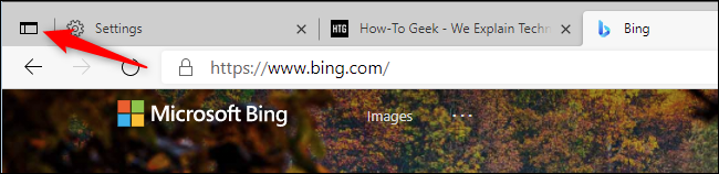 Нажмите «Включить вертикальные вкладки»