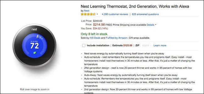 Как сэкономить при покупке термостата Nest