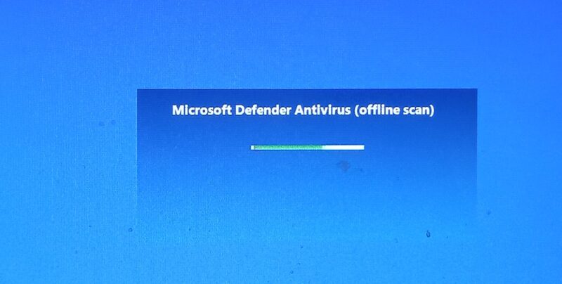 Оффлайн сканирование Microsoft Defender Antivirus в действии