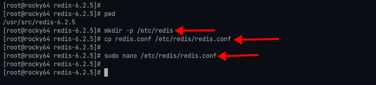 Редактирование конфигурации Redis