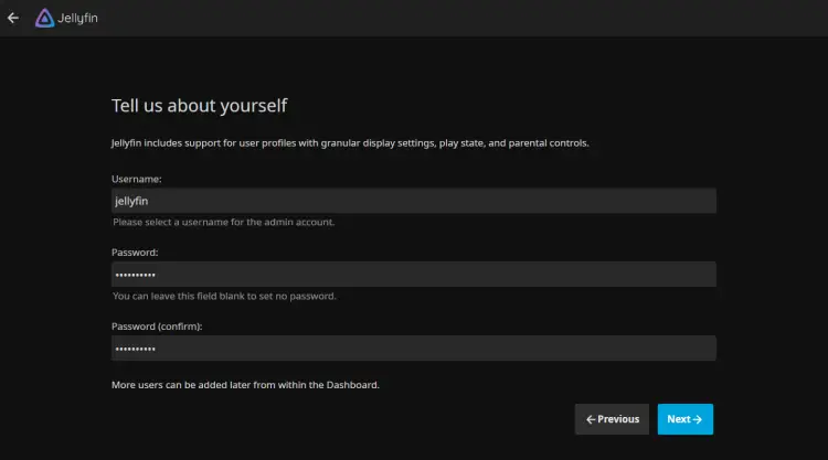 Создание пользователя