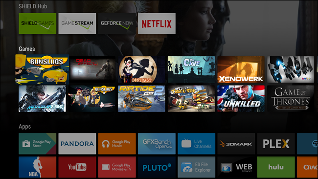 Экран редактирования домашнего экрана Android TV, шаг 1