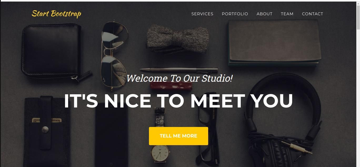 Шаблон Bootstrap отображается в React-приложении