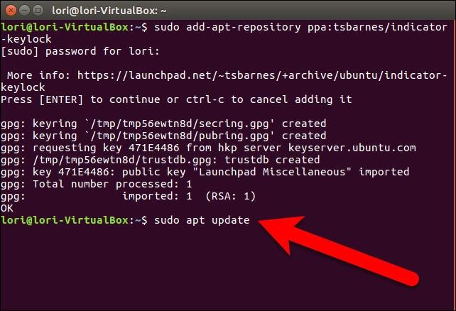 Обновление списка пакетов