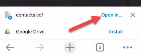 Откройте файл на iPhone.