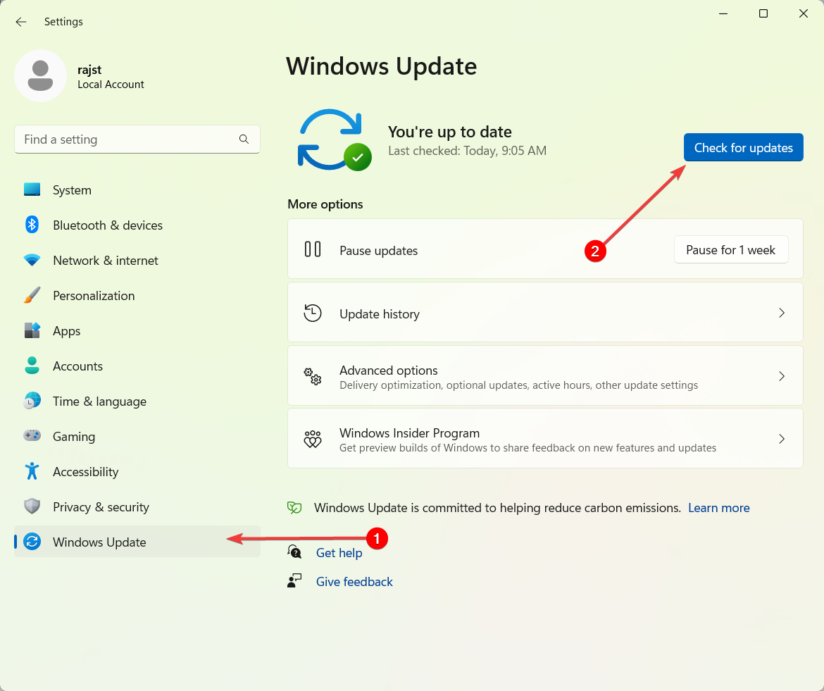 Обновление Windows