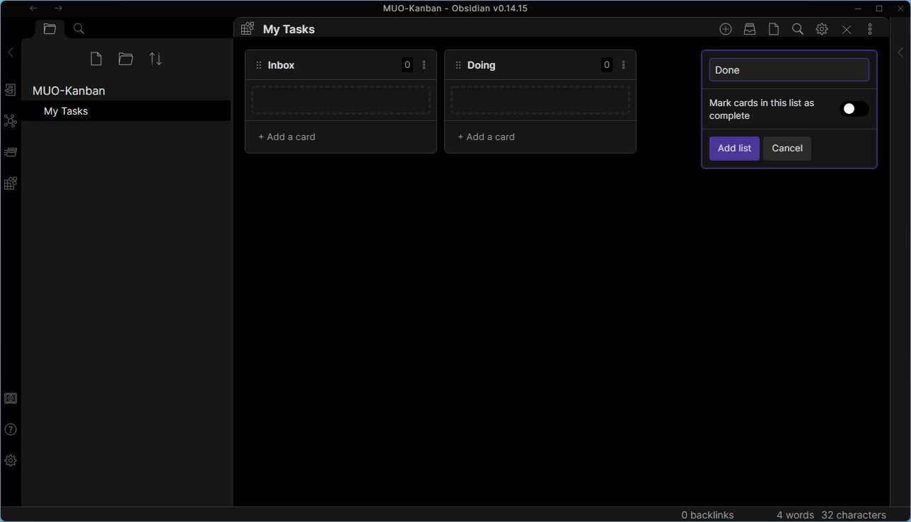 Классическая структура Inbox-Doing-Done