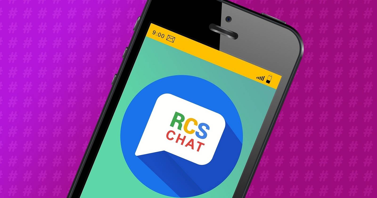 Иллюстрация RCS в Google Messages на Android