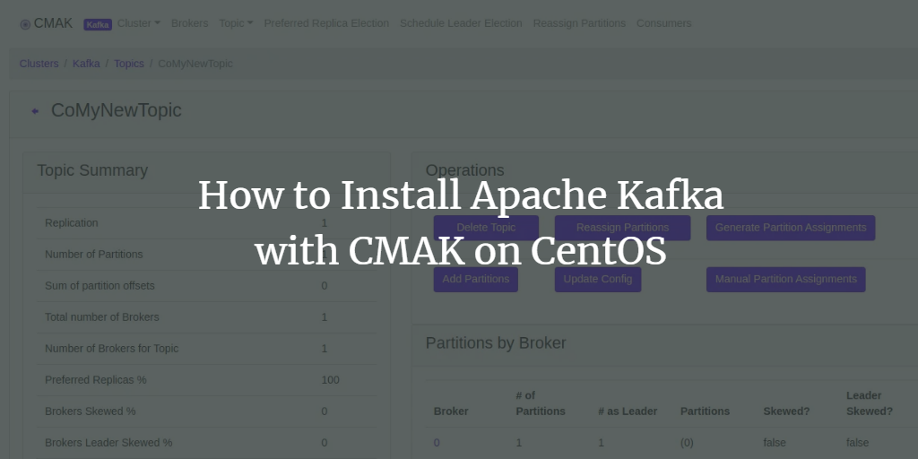 Установка Kafka и CMAK на CentOS 8