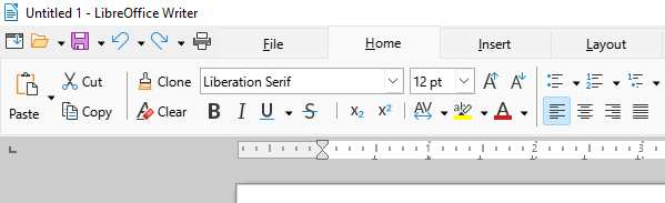 Результат: лента с Colibre значками