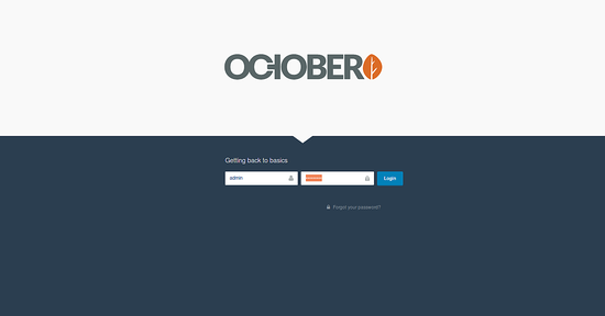 Вход в административную панель