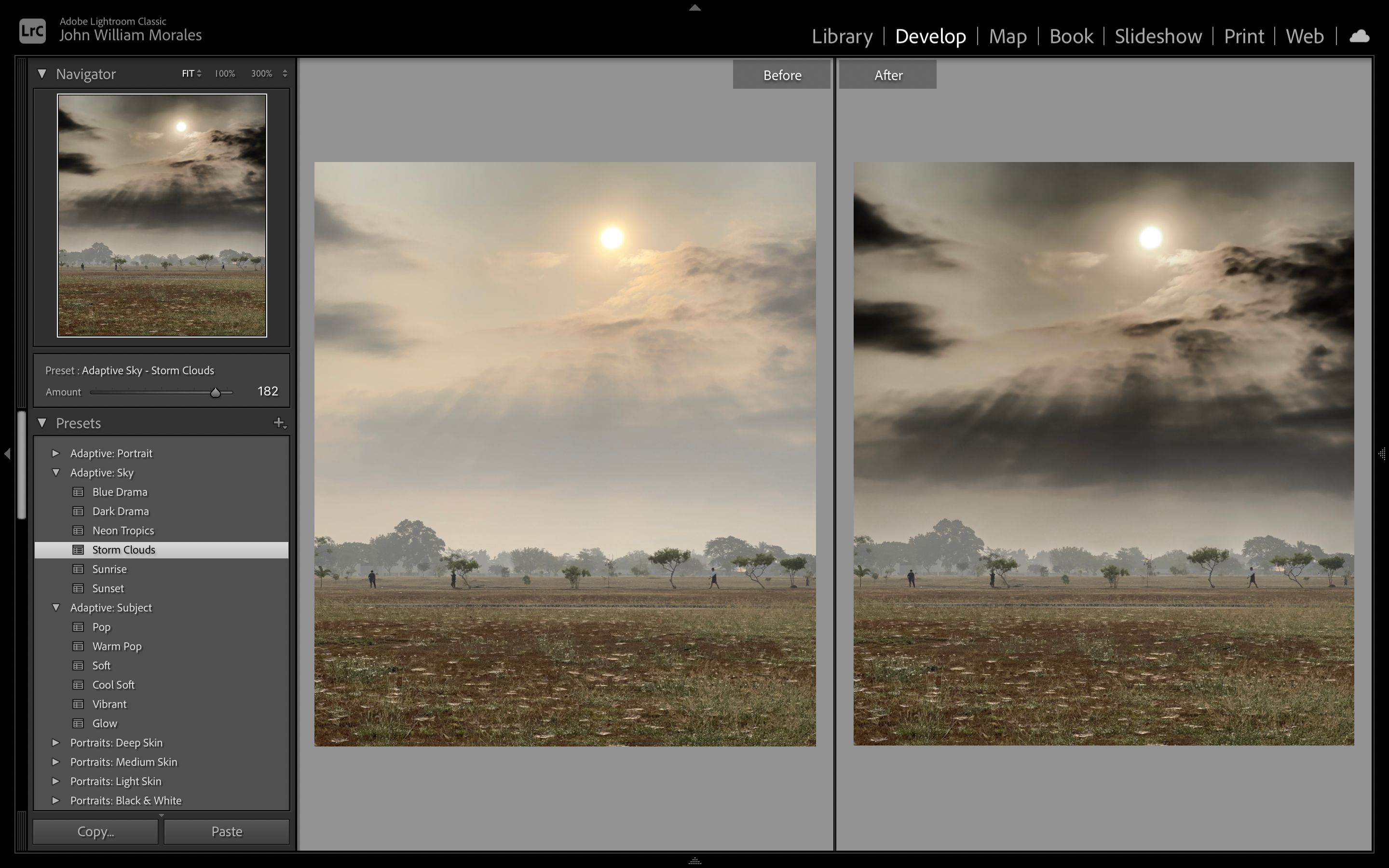 Adaptive Presets on Adobe Lightroom