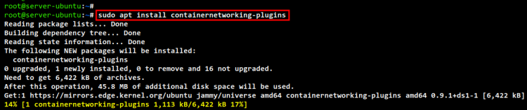Установка плагина containernetworking-plugins