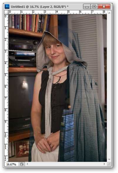 Результат базового хромакея