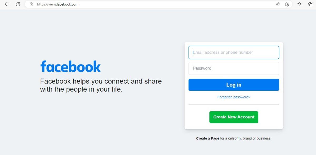 Generic Top-Level Domain - .com in www.facebook.com