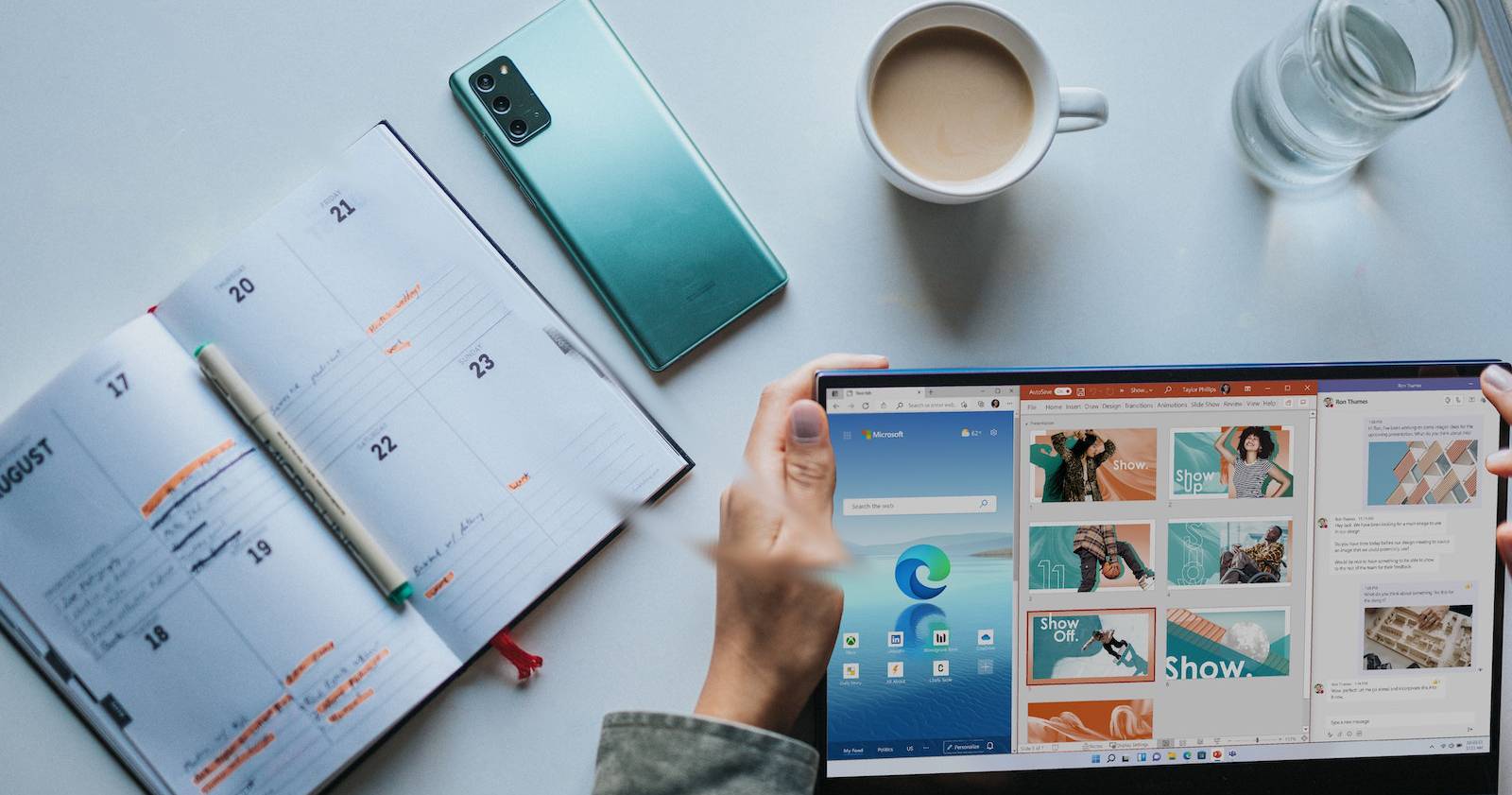 Pantalla de Windows 11 con escritorio