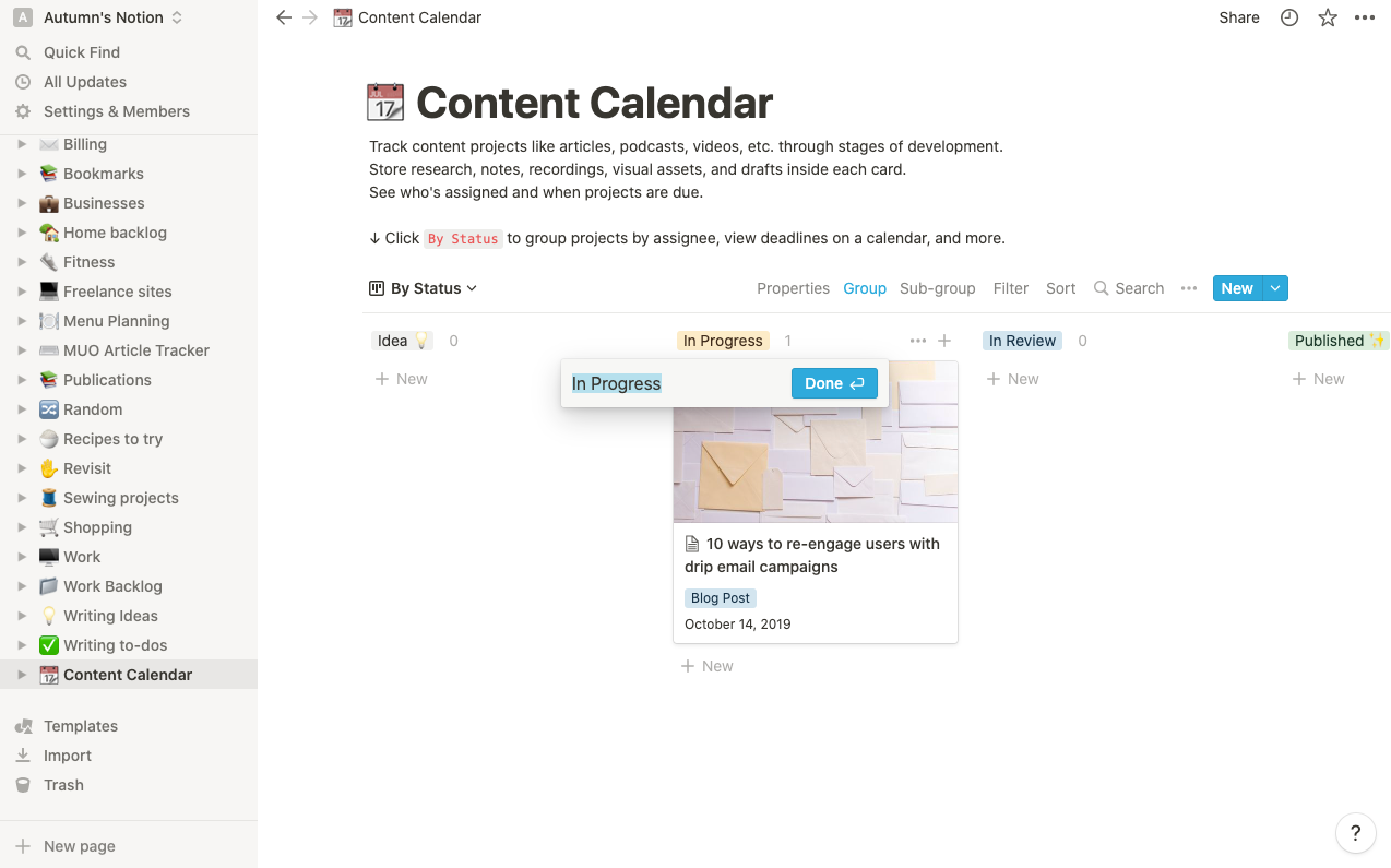 Скриншот функции изменения имени столбца