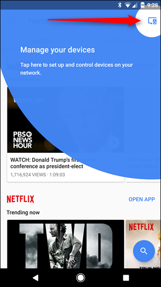 Скриншот: настройки Backdrop на Chromecast с перечнем источников и дополнительных опций