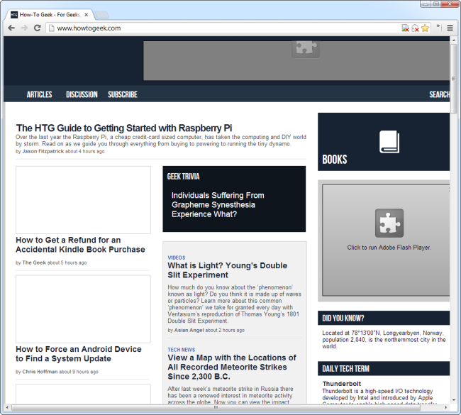 Веб-страница без загруженных изображений