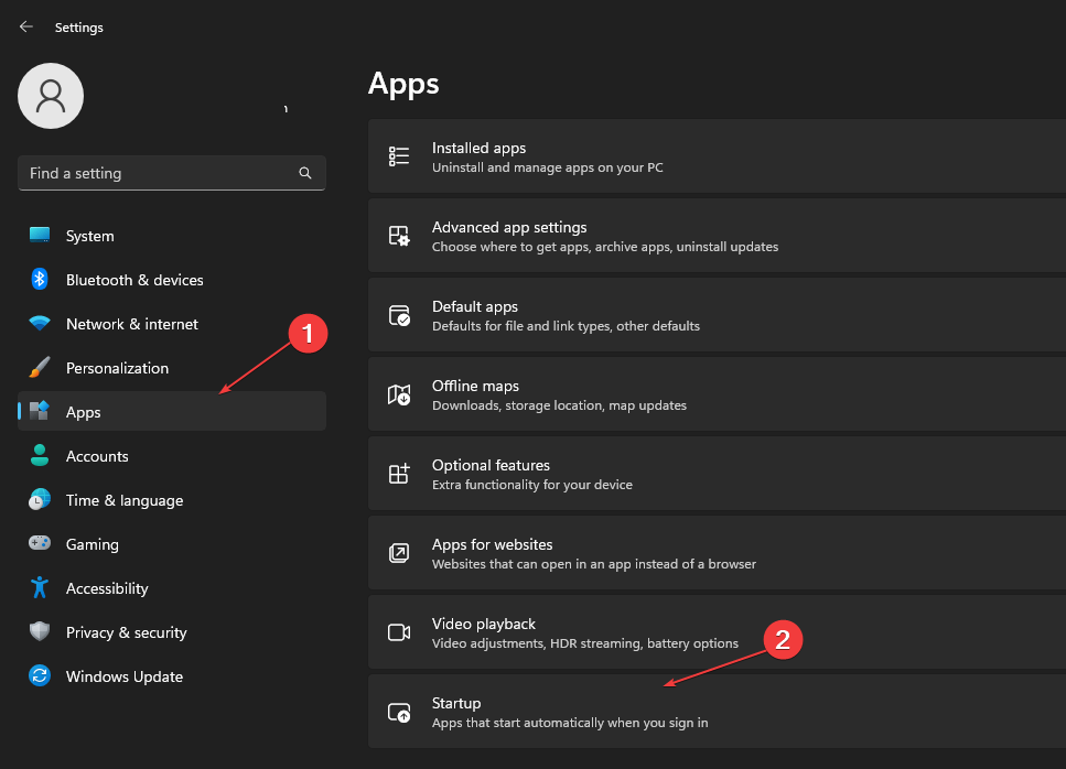 Параметры приложений — Автозагрузка