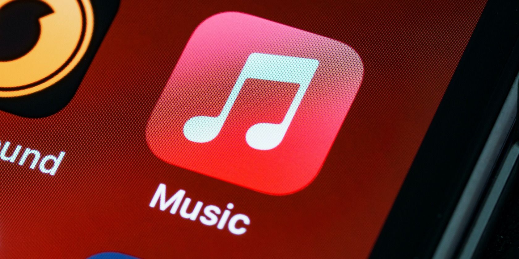 Значок Apple Music на экране iPhone